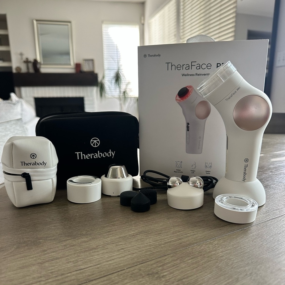 Therabody TheraFace PRO Facial System in White and Rose